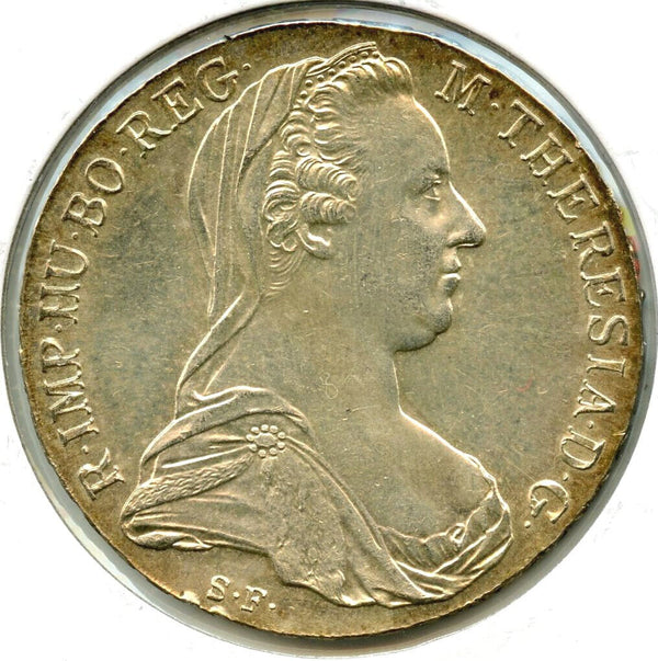 1780 Austria Maria Theresa Thaler Restrike Silver Coin - CC551
