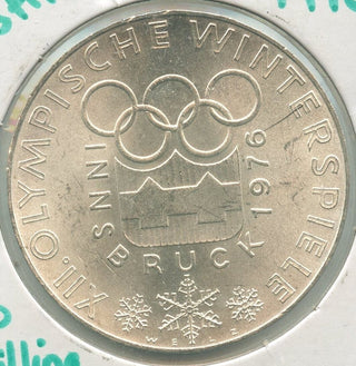 1976 Austria Winter Olympies Innsbruck Silver 100 Schillings-KR487