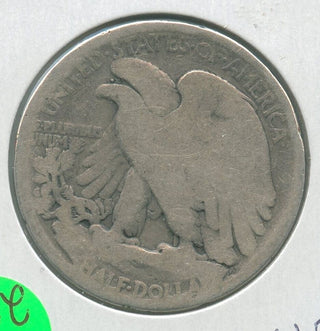 1916-P Silver Walking Liberty Half Dollar 50c Philadelphia Mint  - KR288
