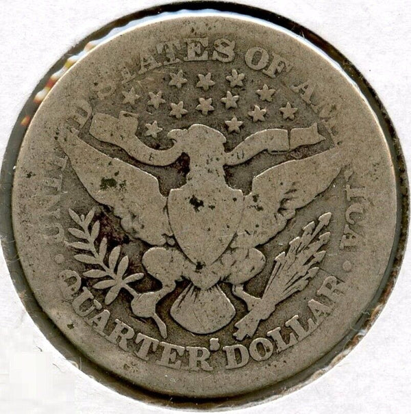 1912-S Barber Silver Quarter - San Francisco Mint - BQ672