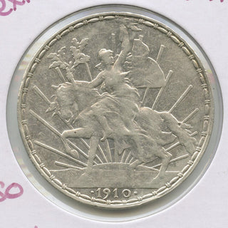 1910 Caballito Un Peso Mexico Silver Coin -Moneda De Plata- DN200