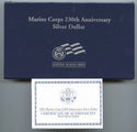 2005 Marine Corps 230th Anniversary Proof Silver $1 Dollar US Mint OGP - A459