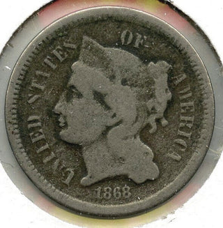 1868 3-Cent Nickel - Three Cents - C677