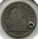 1840 Seated Liberty Half Dime - Hole Coin - C210