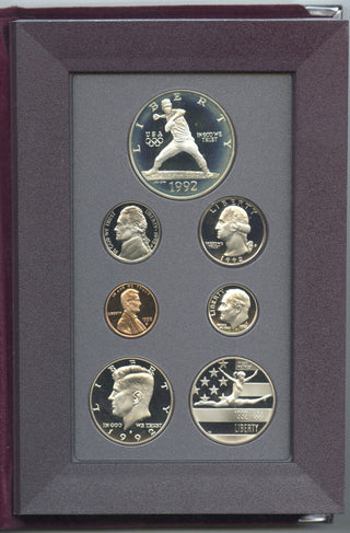 1992 Prestige Coin Set United States Mint OGP Case & COA Certificate - B592