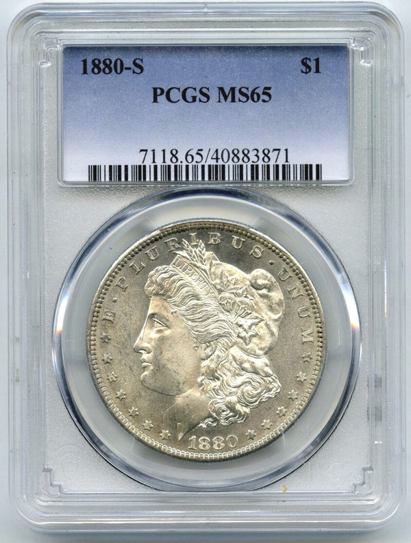 1880-S Morgan Silver Dollar PCGS MS 65 Certified - San Francisco Mint - C745
