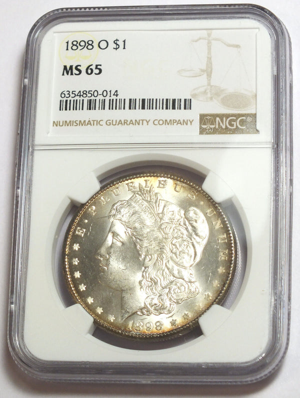 1898-O Morgan Silver Dollar NGC MS65 Certified - New Orleans Mint - CC253