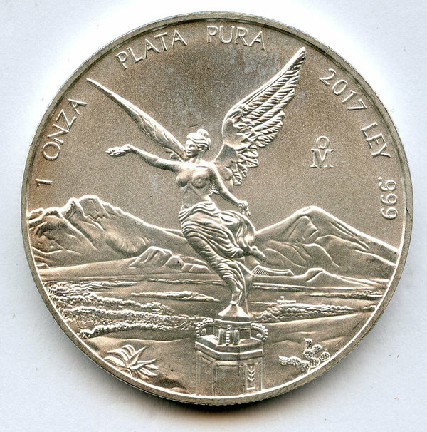 2017 Mexico Libertad Onza 1 oz Coin Moneda 999 Plata Pura - JK890