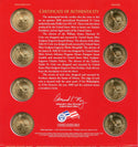 2009 P & D Presidential $1 Coin Uncirculated Set 8 Coins US Mint OGP - JP355
