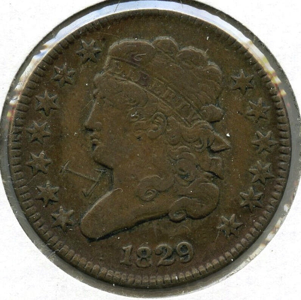 1829 Half Cent Penny - C594