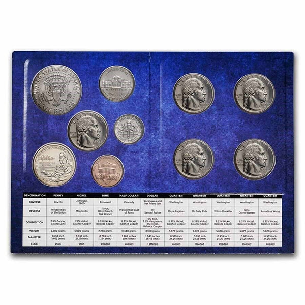 2022 United States Mint Uncirculated Coin Set Philadelphia Denver 14 Coins JP562