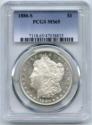 1880-S Morgan Silver Dollar PCGS MS65 Certified - San Francisco Mint - E506