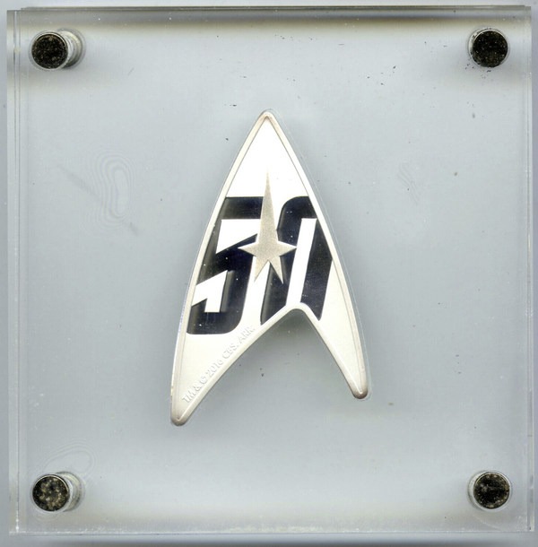 Australia 2016 Star Trek The Original Series 50th Ann. 1oz Silver Delta Coin