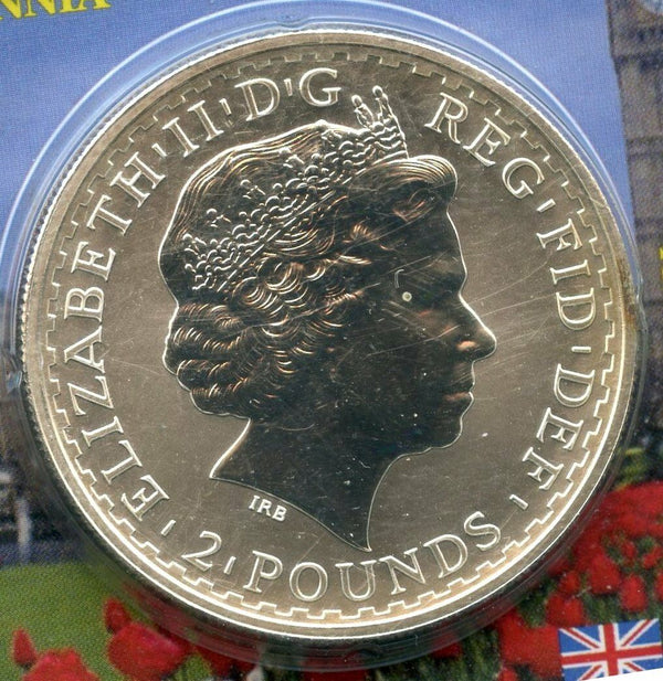 2000 Great Britain Silver Coin Britannia 2 Pounds - Littleton BQ202