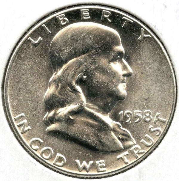 1958 Franklin Silver Half Dollar - Philadelphia Mint - C949