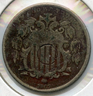 1867 Shield Nickel - Cull - CC148