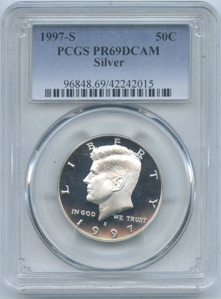 1997-S Kennedy Silver Half DollarPCGS PR96DCAM Certified Coin - DN675