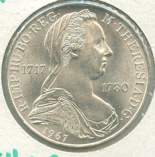 1967 Austria 250th Ann Birth Of Maria Theresa Silver 25 Schillings - KR534