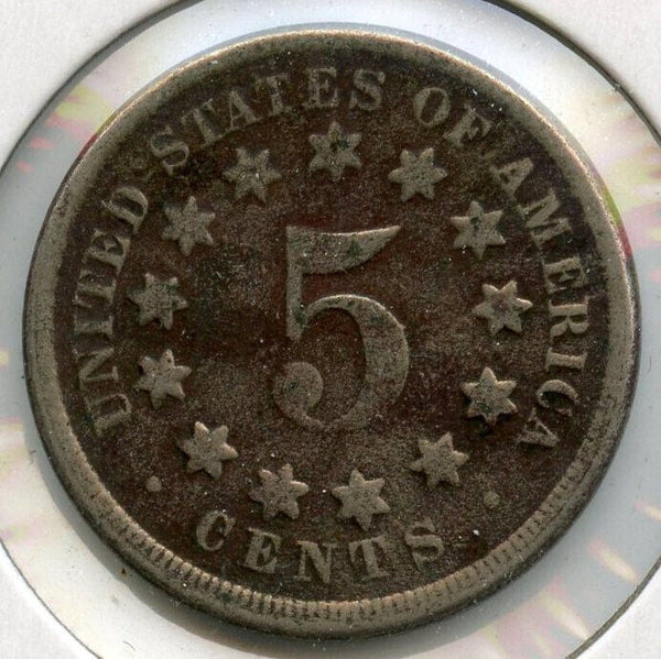 1867 Shield Nickel - Cull - CC148