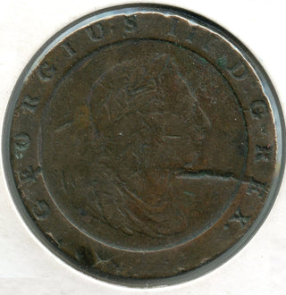 1797 Great Britain Copper Penny Coin - Britannia - King George III - CC675