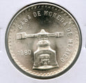 1980 Mexico Balance Onza 1 Oz Silver Coin Plata UNC - JN961