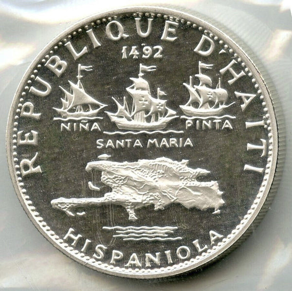 1968 Haiti 3-Coin Silver Proof Set - Franklin Mint - E599