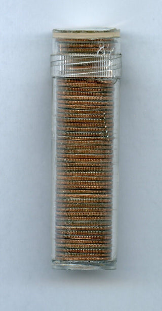 1980-D Roosevelt Dime $5 Roll Uncirculated (50) Coins - Denver Mint - JP172