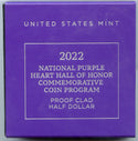 2022 National Purple Heart US Commemorative Coin Proof Clad Half Dollar DM918