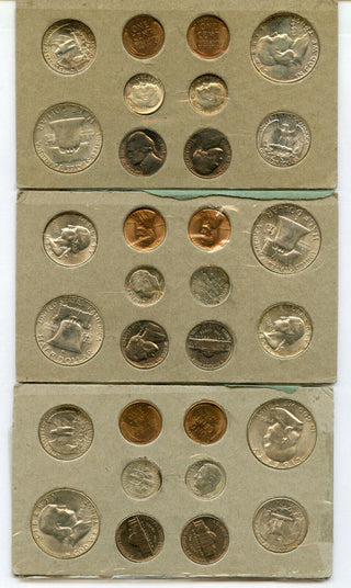 1954 United States Uncirculated Mint Set US Mint 30 Coins P D S - JP629