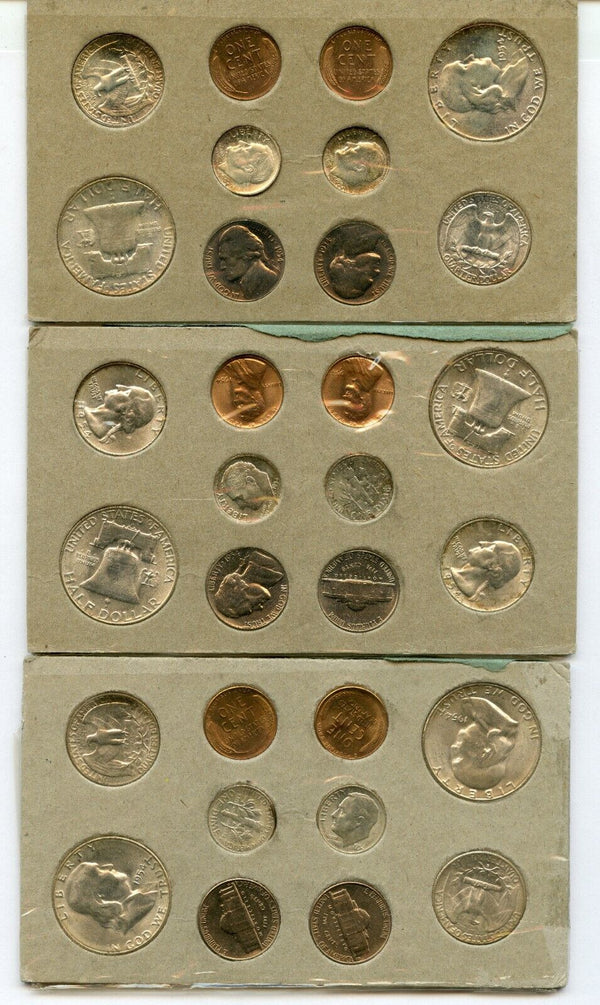 1954 United States Uncirculated Mint Set US Mint 30 Coins P D S - JP629
