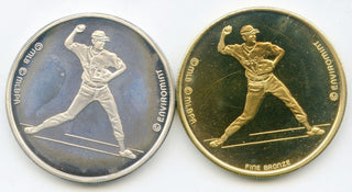 Cal Ripken Jr 999 Silver & Bronze Round Medal Baltimore Orioles Enviromint DN059