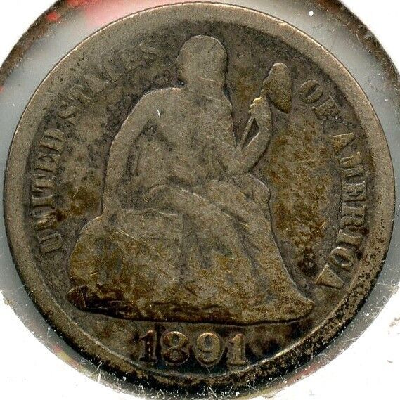 1891-S Seated Liberty Dime - San Francisco Mint -DM38