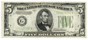 1934-A $5 Federal Reserve Note - Chicago Illinois Bank Currency - B85