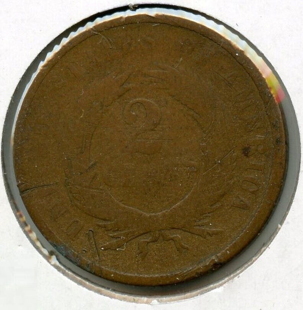 1867 2-Cent Coin - Two Cents - BH98