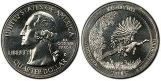 2015-D Kisatchie Louisiana National Parks NP ATB 25C Unc Quarter Denver mint 054