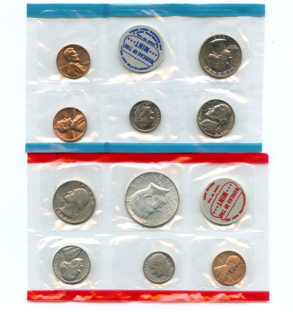 1968 United States Uncirculated US Mint Coin Set -OGP Philadelphia & Denver