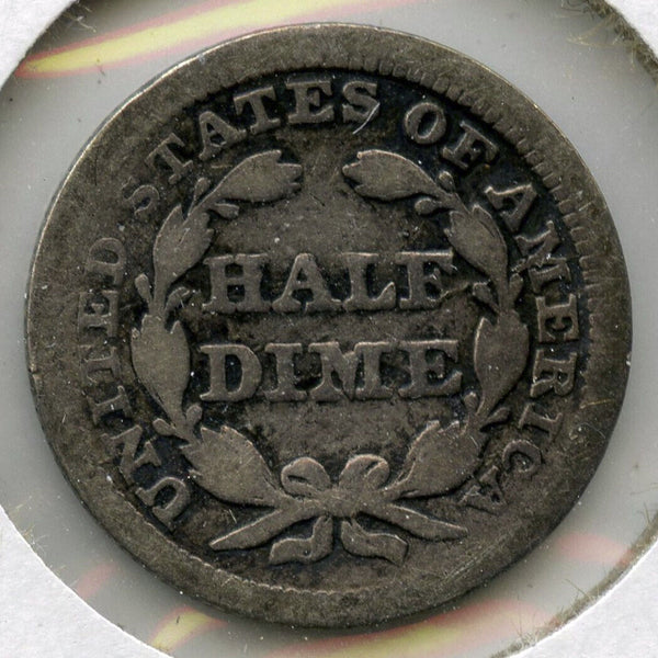 1855 Seated Liberty Half Dime - A581