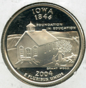 2004-S Iowa State Quarter Silver Proof Coin - San Francisco Mint - JN124