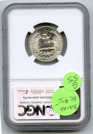 1946-D Washington Silver Quarter NGC MS65 Certified - Denver Mint - G55