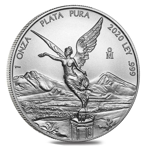 2020 Mexico Libertad 1 Oz 999 Silver Coin BU Uncirculated Onza - JN679