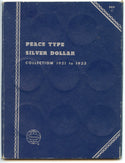 Peace Silver Dollar 1921 to 1935 Whitman Coin Folder 9028 Album - CA564