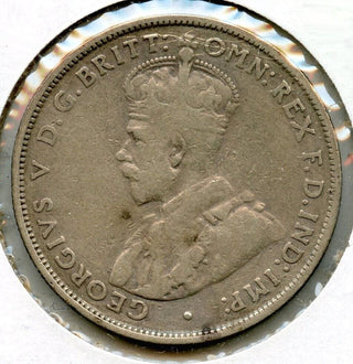 1926 Australia 925 Silver Coin One Florin Two Shillings - King George V - BL728