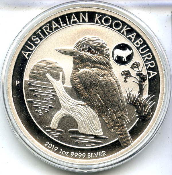 2019 Australian Kookaburra 1oz Silver Pig Privy DM389