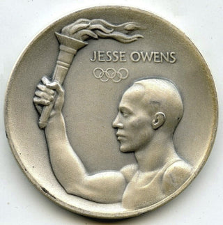 Jesse Owens 1936 Olympics 999 Silver Medal Round - Metal Arts Co - G917