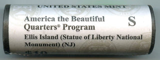 2017-S Ellis Island National Park America Beautiful $10 Coin Roll US Mint - A67
