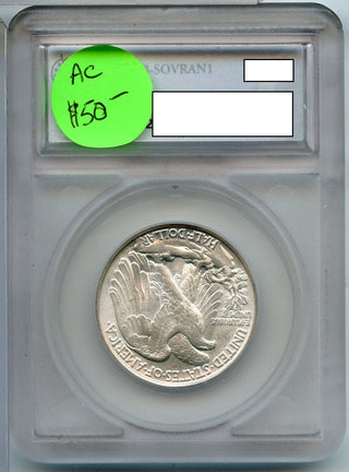 1945 P UNC Silver Walking Liberty Half Dollar 50C Philadelphia mint  ER07