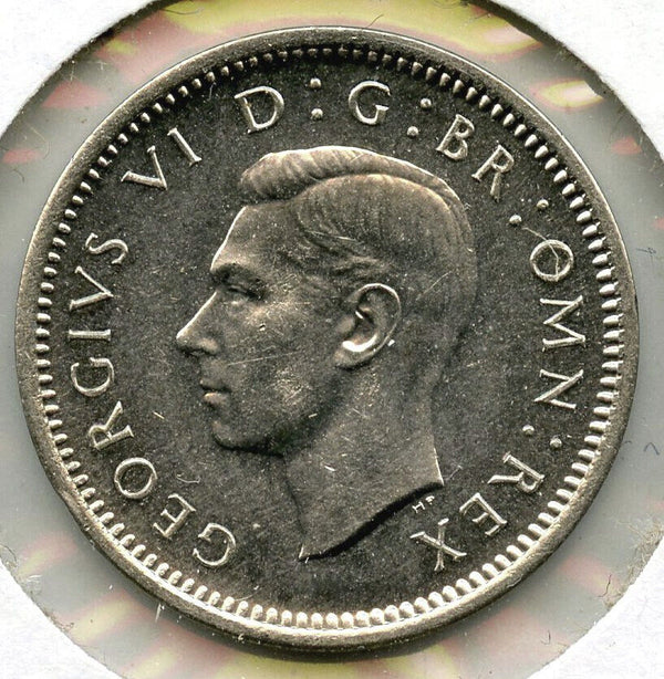 1937 Great Britain Silver 3-Pence Coin Threepence - King George VI - A995