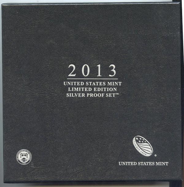 2013 Limited Edition Silver Proof Coin Set United States Mint OGP Eagle - G87