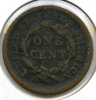1850 Braided Hair Large Cent Penny - C955
