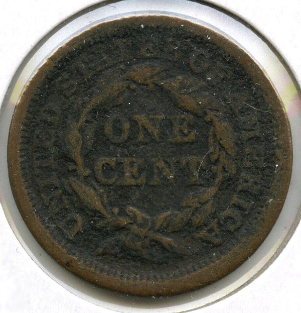1850 Braided Hair Large Cent Penny - C955